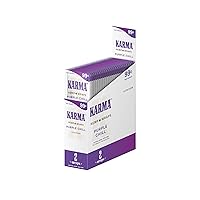 Karma Premium Rolling Sheets: 2 Sheet rolls per Pack, 25 Packs per Carton - Sustainable and Eco-Friendly Paper for Everyday Use - Non Pre Rolled - Purple