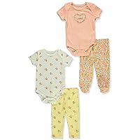 Baby Girls' 4-Piece Pants Layette Set