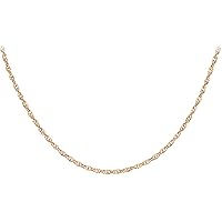 Carissima Gold Women's Hollow 1.7 mm Diamond Cut Prince of Wales Necklace 9ct (375)