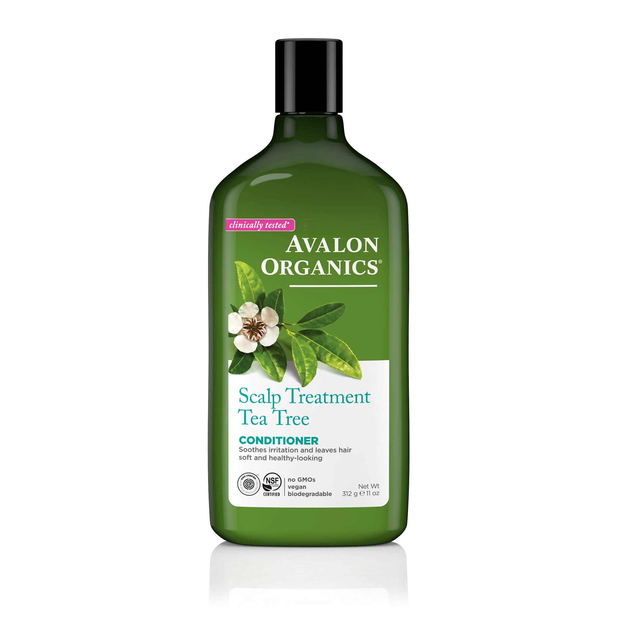 Avalon Organics Conditioner, Scalp Treatment Tea Tree, 11 Oz,Packaging may vary
