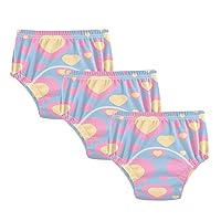 Baby Potty Training Shorts Valentine's Day Yellow Pink Hearts Love Blue 3pcs Leakproof Bed Wetting Underpants Shorts