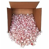 Red Bird Soft Peppermint Candy Puffs, 20 lb Mints Bulk, Individually Wrapped in Clear Wrapper, Made with 100% Pure Cane Sugar and Natural Peppermint Oil