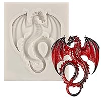 Dragon Candy Silicone Molds Flying Dragon Fondant Mold For Cake Decorating Cupcake Topper Chocolate Gum Paste Polymer Clay Set Of 1