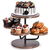 4 Tier Cupcake Stand - Cupcake Tower Stand 50 Cupcakes - Wooden Cupcake Holder Stand - Cake and Cupcake Stand Rustic - Cup Cake Tower Cupcake Display for Birthday Graduation Tea Party