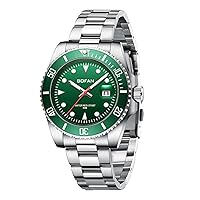 BOFAN Men's Watches Luxury Business Dress Men's Watch Analogue Quartz Stainless Steel Watch for Men with Date Waterproof Men's Watch
