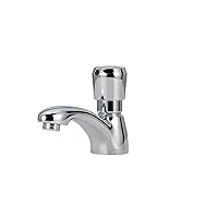 Zurn Z86100-XL-CP4 AquaSpec Single-Hole Metering Faucet, Deck Mount with 1.0 GPM Spray Outlet, 4