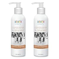 Nature's Baby Conditioner & Detangler - Formulated for Problem and Sensitive Skin - Sulfate Free and pH Neutral/Tear Free - Vanilla Tangerine 8 oz (2-Pack)