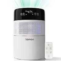Lamon® Evaporative Humidifier, 400ml/H Cool Moisture Humidifier and Air Purifier with Anion & Filter for Baby, Kid Bedroom, Quiet Work Humidifiers, Provide 24 Months Warranty