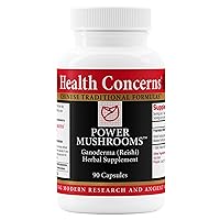 Health Concerns Power Mushrooms - Immunity System & Energy Boost Supplement - 90 Capsules