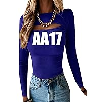 EFOFEI Women's Sexy Fit Long Sleeve T-Shirt Fashion Solid Color Top
