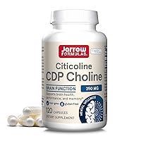 CDP Choline Capsules, 250 mg Dietary Supplement for Memory and Brain Health, 120 Veggie Capsules, 60-120 Day Supply