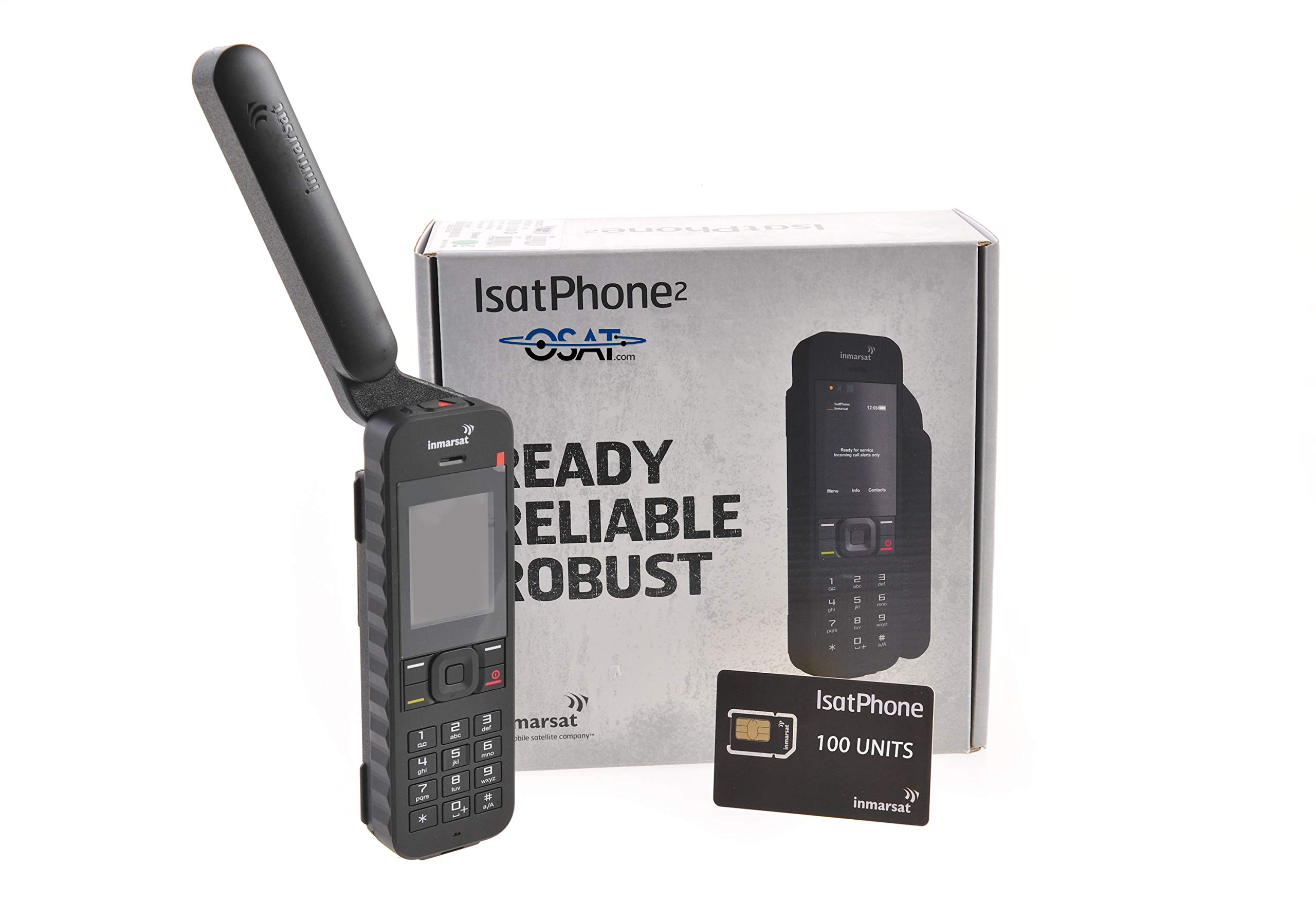 OSAT Inmarsat IsatPhone 2 with SIM Card and 100 Units with 90 Day Validity