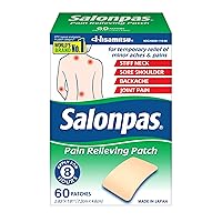 Pain Relieving Patch for Back, Neck, Shoulder, Knee Pain and Muscle Soreness - 8 Hour Pain Relief - 60 Count