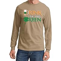 St Patricks Day Tee Drink Til Yer Green Long Sleeve Shirt