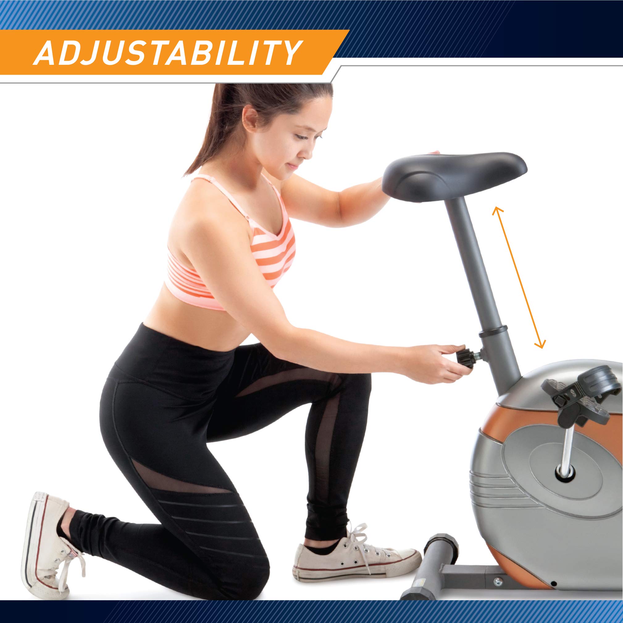 Marcy Upright Exercise Bike with Resistance ME-708