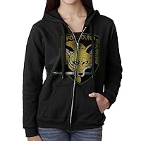 Women Metal Gear Solid Fox Hound Hoodie Sweatshirt Black