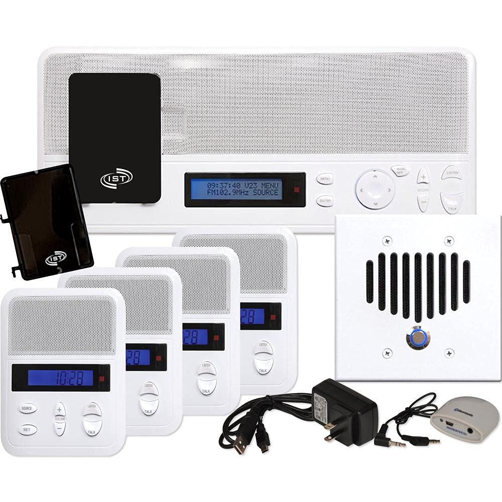 Intrasonic Technology IST I2000 Music Intercom Kit, White (I2000M4PAC)