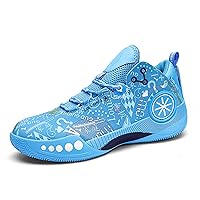 Men's Fashion Basketball Shoes Teenagers School Training Running Shoes Women's Outdoor Walking Fitness Jogging Tennis Shoes Street Combat Basketball Sneakers