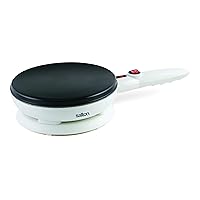 Salton Cordless Electric Crepe Maker With Bonus Batter Dish and Spatula with Non-Stick Cooking Surface, Automatic Temperature Control for 7.5