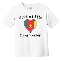 Just A Little Cameroonian Cute Cameroon Flag Heart Infant Toddler T-Shirt