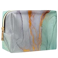 Marble Purple Makeup Bag Travel Cosmetic Organizer Beautiful Waterproof Portable Toiletry Bag Zipper Pouch Bags PU Leather Makeup Pouch for Women Girl