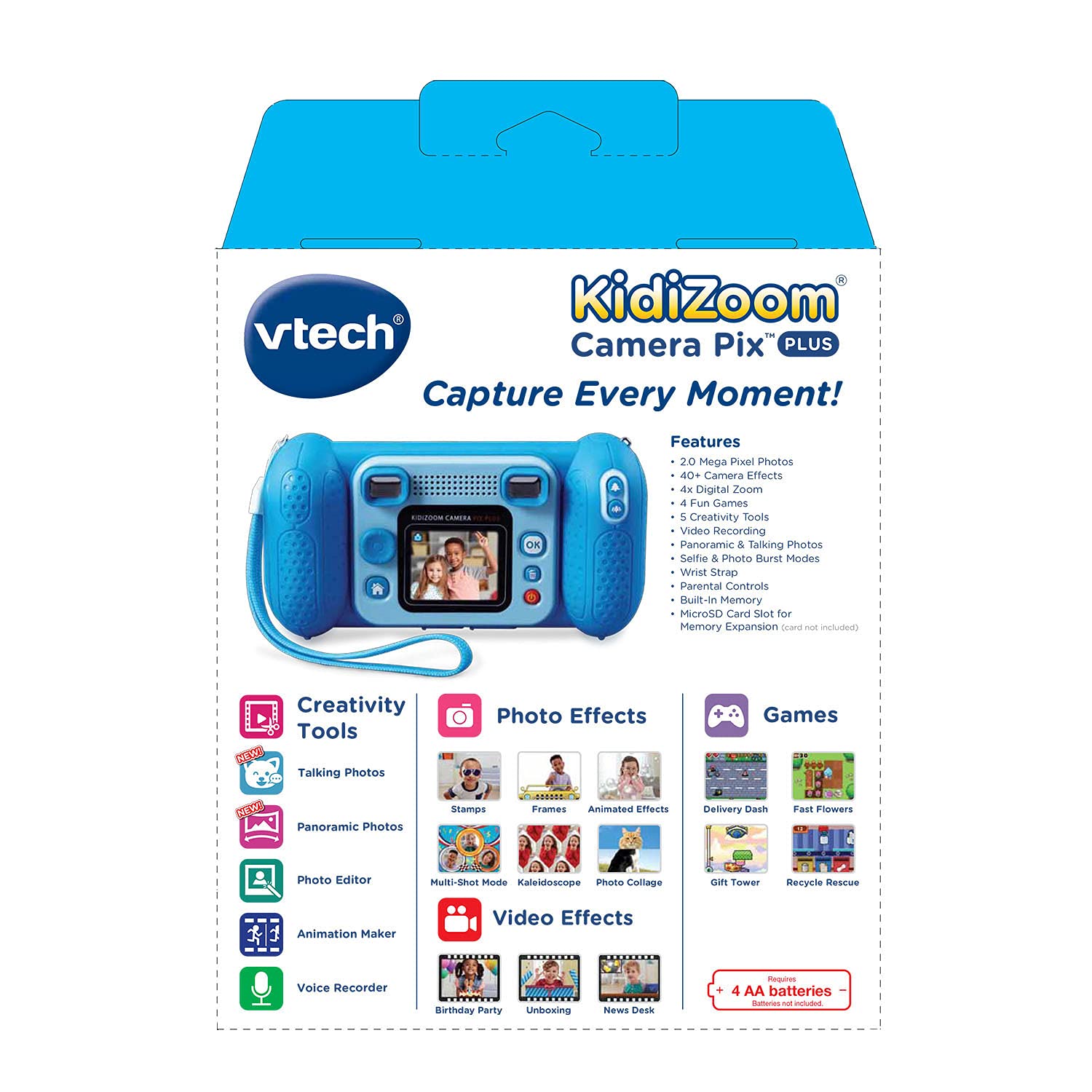 VTech KidiZoom Camera Pix Plus, Blue