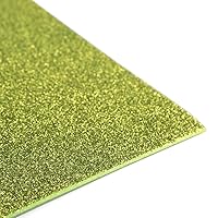 Glitter EVA Foam Sheet, 9-1/2-Inch x 12-Inch, 10-Pack (Apple Green)