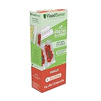 FoodSaver Vacuum Sealer Bags for Extra Large Items, Rolls for Custom Fit Airtight Food Storage and Sous Vide, 11