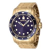 Invicta Men's Pro Diver 48mm Stainless Steel Quartz Watch, Gold (Model: 47006)