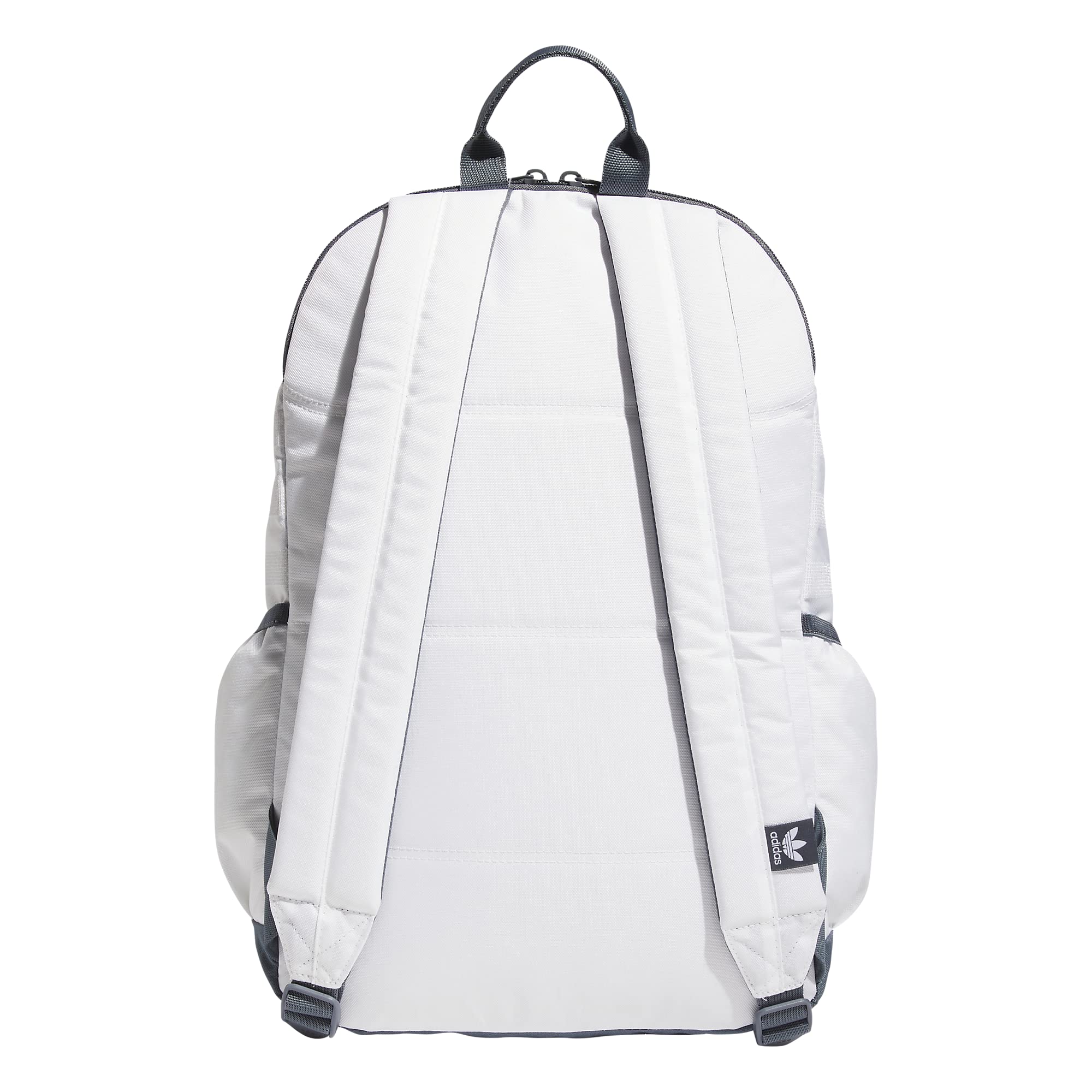adidas Originals National 3.0 Backpack, White/Onix Grey/Bright Royal Blue, One Size