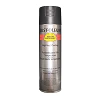 Rust-Oleum Corporation V2176838 V2100 High Heat Black Flat 15 OZ. Spray, 15 Ounce (Pack of 1)