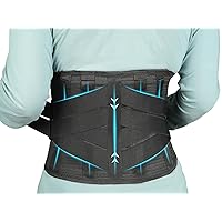 Back Brace for Lower Back Pain, Immediate Pain Relief from Sciatica, Herniated Disc, Scoliosis, Breathable Decompression Lumbar Support Belt for Men/Women, for Work, Home, Heavy Lifting (M)