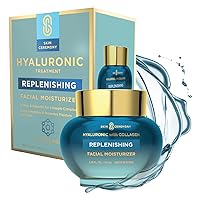 Hyaluronic Acid & Collagen Replenishing Facial Moisturizer - Plumps & Smooths Complexion - Deeply Hydrates and Retains Moisture - Skin Care Made in Korea - 1.69 FL.OZ.
