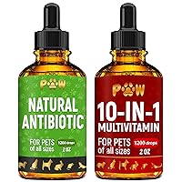 Natural Herbal Supplements For Dogs And Cats – Includes 10 Complete Pet Vitamins In Liquid Form | Cat & Dog Vitamins And Supplements For All Breeds & Sizes | Cat Multivitamins & Multivitamins For Dogs