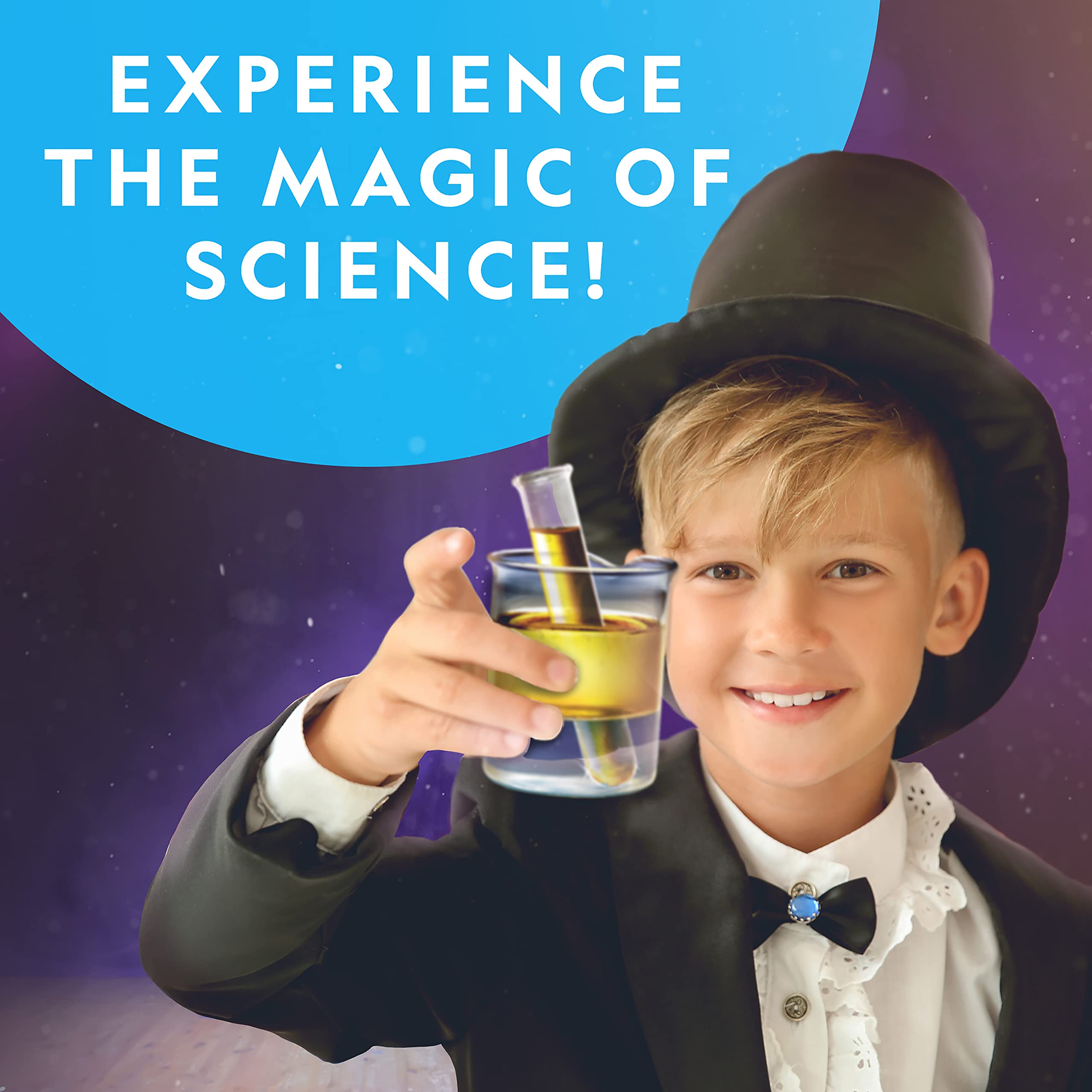 NATIONAL GEOGRAPHIC Science Magic Kit – Science Kit for Kids with 50 Unique Experiments and Magic Tricks, Chemistry Set and STEM Project, A Great Gift for Boys and Girls (Amazon Exclusive)