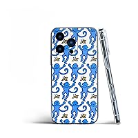 Phone Case Compatible with iPhone 14 Case Blue Monkeys Roller Pure Clear Rabbit Waterproof Accessories Charm