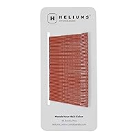 Heliums Bobby Pins - Auburn Red - 2 Inch Wavy Hair Pins, Color Matched for Redheads, 48 Count