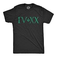 Mens IVXX 420 T Shirt Funny Graphic Weed Tee Cannabis CBD Pot 420 Gift for Stoners