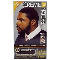 Cream of Nature Mens Hair Colour for Mustaches Beard Natural Black by Cream of Nature
