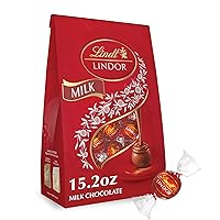 Lindt LINDOR Milk Chocolate Truffles, Milk Chocolate Candy with Smooth, Melting Truffle Center, Perfect for Mother’s Day Gifting, 15.2 oz. Bag