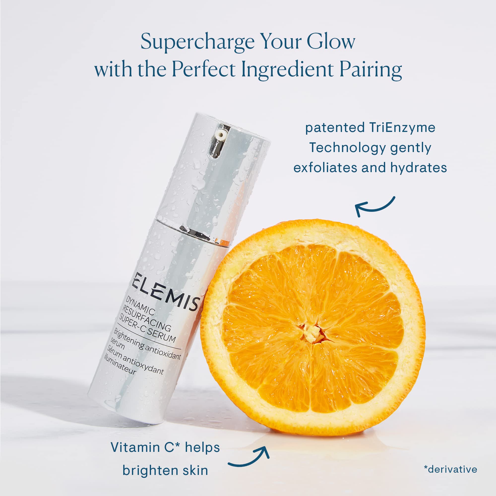 ELEMIS Dynamic Resurfacing Super-C Serum, Daily Anti-Aging Antioxidant Serum Brightens, Refines, and Illuminates Dull Skin with Vitamin C, 30 mL