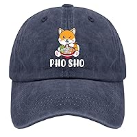 Pho Sho Vietnamese Food Gift hat for Men Vintage Cotton Washed Baseball Caps Adjustable Dad Hat