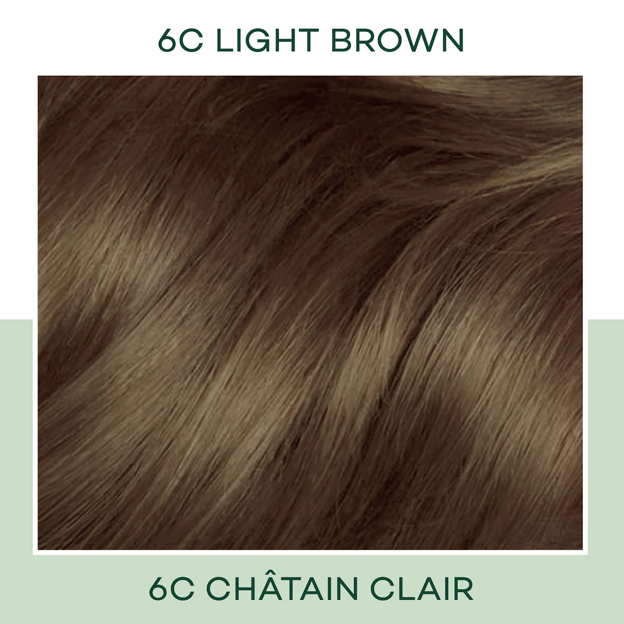 Clairol Natural Instincts Demi-Permanent Hair Dye, 6C Light Brown Hair Color, Pack of 1