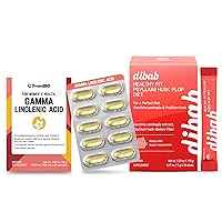 Gamma Linolenic Acid Supplement (60 Capsules) HealthyFit Dibab Garcinia Cambogia & Psyllium Husk (30 Packets)