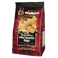 Walkers Mini Scottie Dog Shortbread Cookies 4.4 Oz