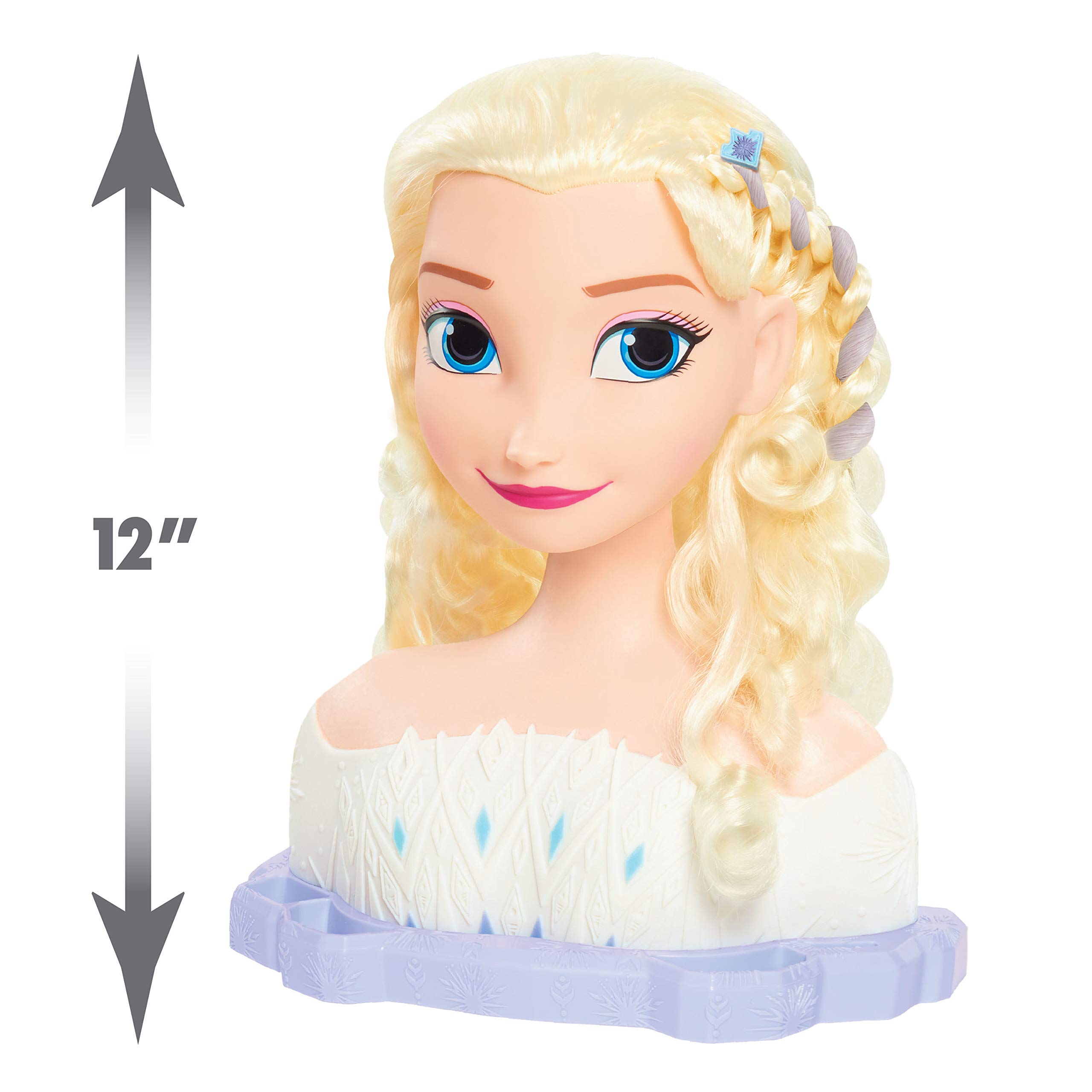 Disney Frozen Just Play 2 Deluxe Elsa The Snow Queen Styling Head, 17-Pieces