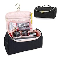 Hair Tools Travel Case Compatible with Dyson Airwrap & Shark Flexstyle Attachment Portable Storage Bag with Metal Hooks Thickened Padded Hair Styling & Drying Accessories Organizer