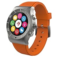 ZeSport - Multisport GPS, Heart Monitoring, Color Screen Smartwatch with Sleek Design (Titanium/Orange)
