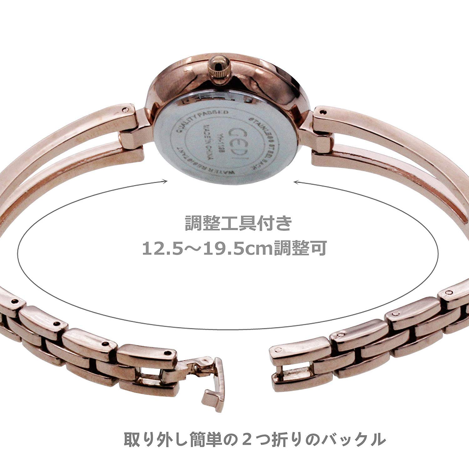 Sekonda Ladies Dress Watch (2962) - Round | 30mm | Rose Gold Bracelet |  Grey Dial | Sekonda