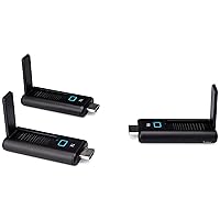 ClearClick Present+Share Mini - Wireless Presentation System for Laptops, PC, HDMI, Smartphones, & TV or Projector (2 Transmitter, 1 Receiver Kit)